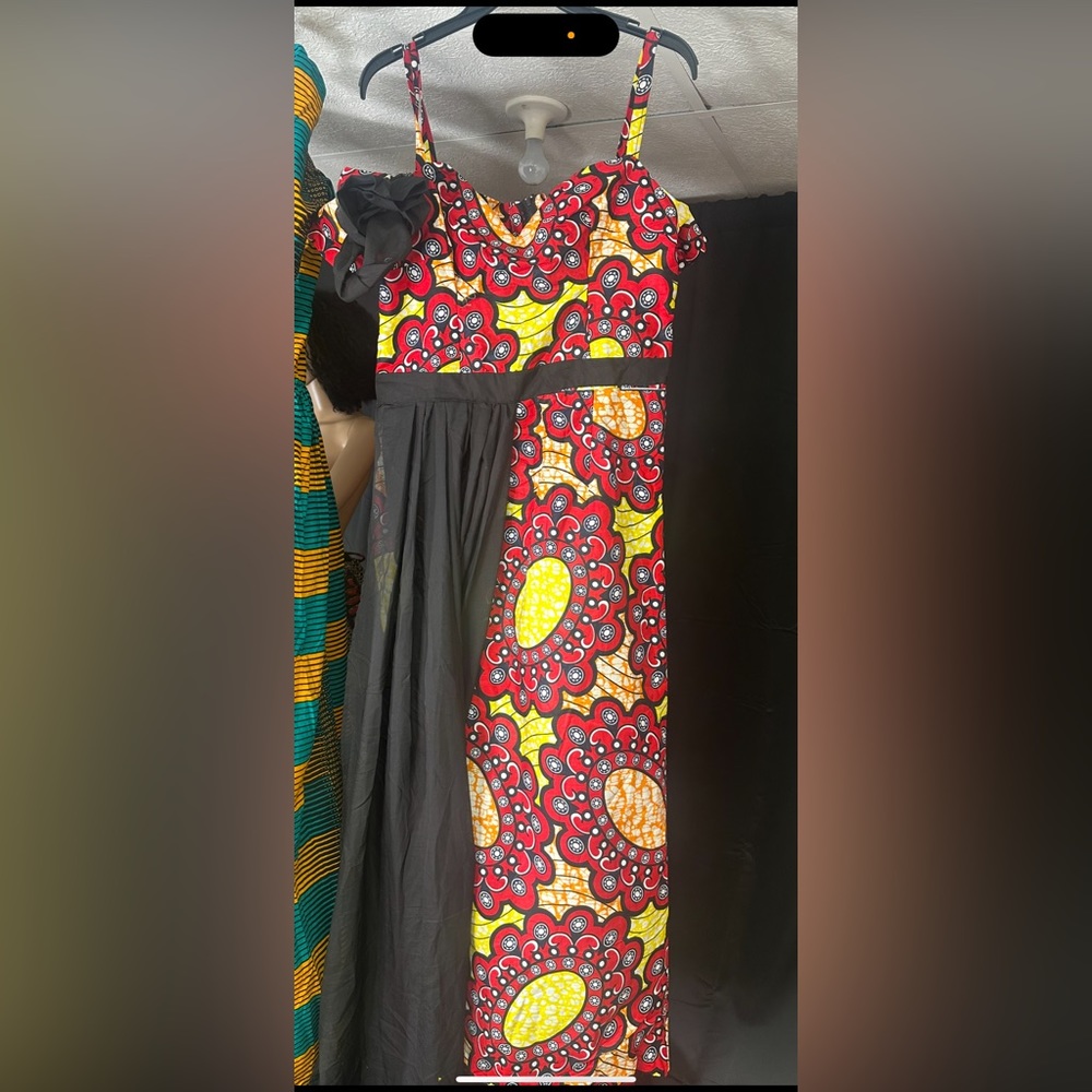 Off-shoulders sexy African dress